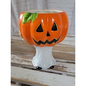 Galerie ghost pumpkin candy dish Halloween ceramic fall decor